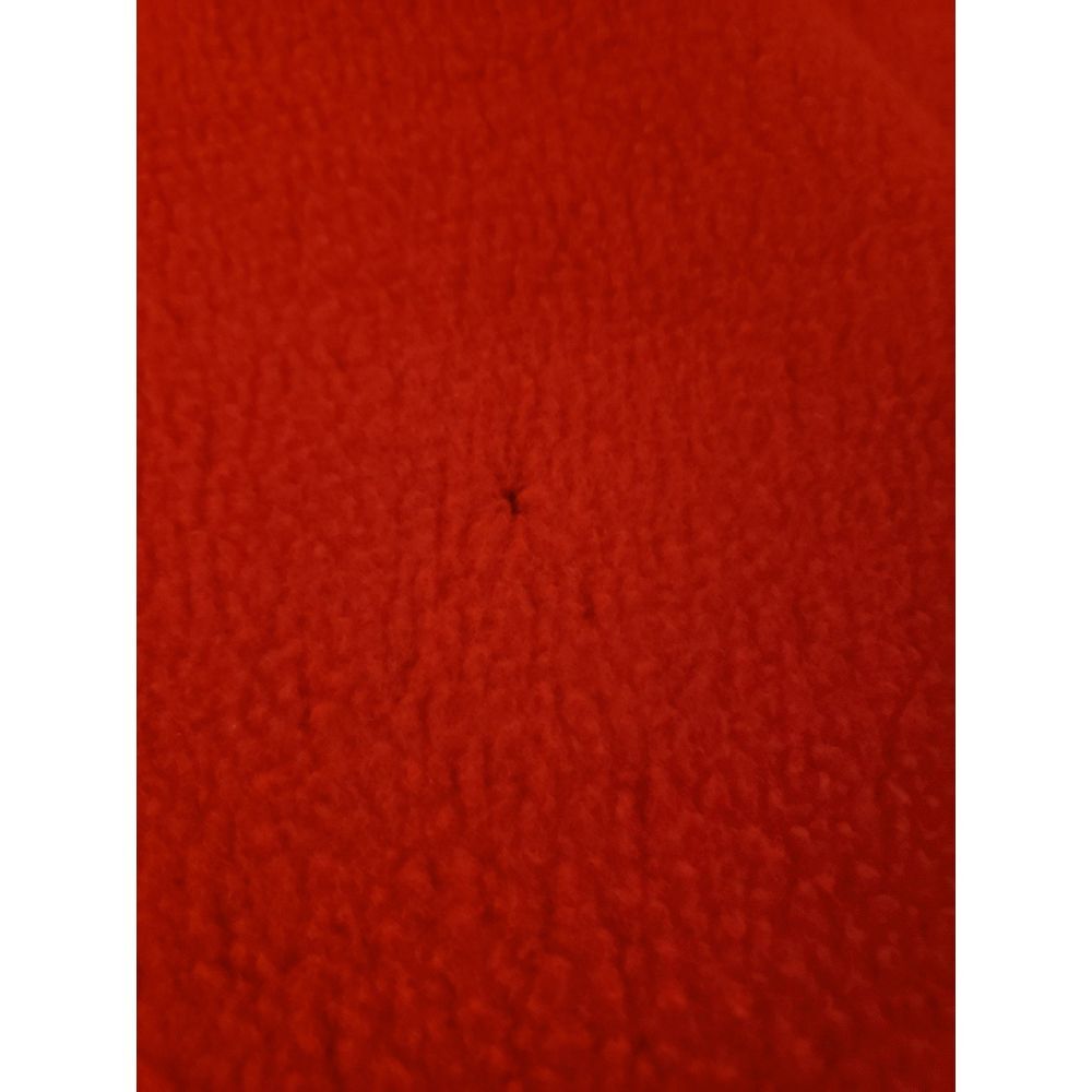 70s Red Hooded Fleece Robe - Picture 5 of 5